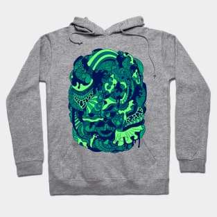 Ngreen Abstract Wave of Thoughts No 2 Hoodie